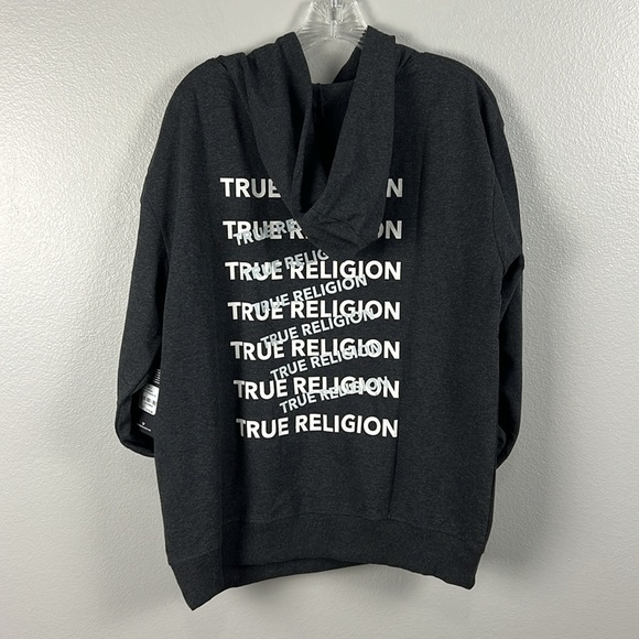 True Religion Slanted TR hoodie pullover - size L - Picture 10 of 12